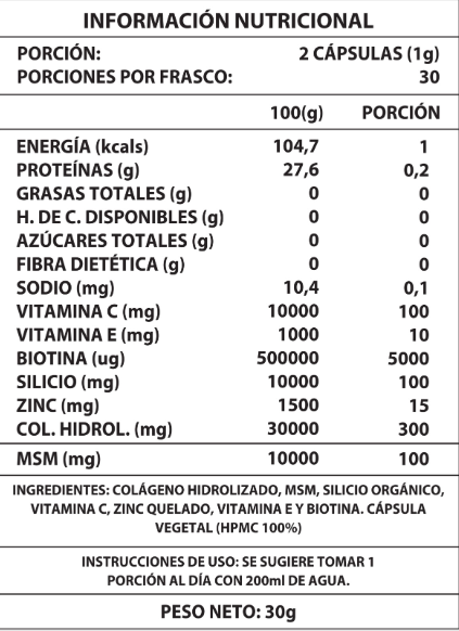 Biotina & Colágeno | Piel, Cabello y Uñas Saludables